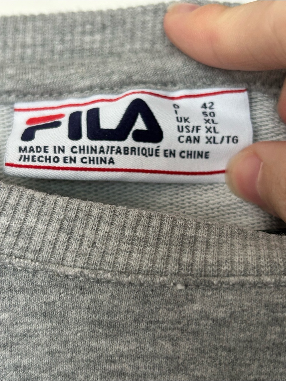 FILA women’s Terry pullover sz XL - Picture 4 of 10